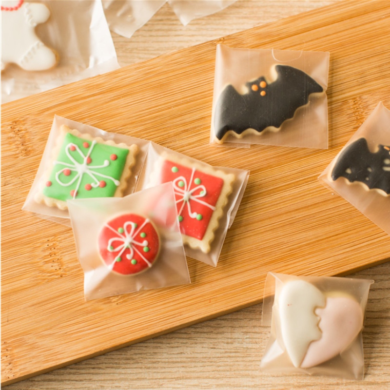 OPP CPP PE Tự dính đầu gói túi nhựa bịt kín cho kẹo cookie